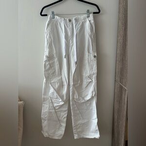 White cargo pants